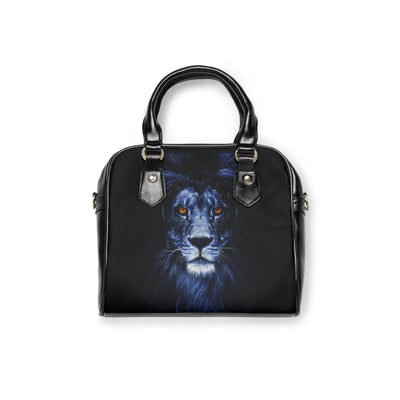 MAJESTIC BLUE LION HEAD Shoulder Handbag