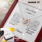 LASTING LOVE Interlocking Hearts necklace set - Custom Header and signature