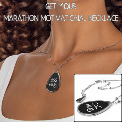 26.2 MILES Oval Necklace