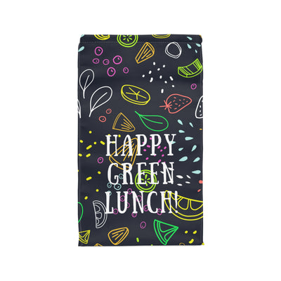 HAPPY GREEN LUNCH Polyester Lunch Bag