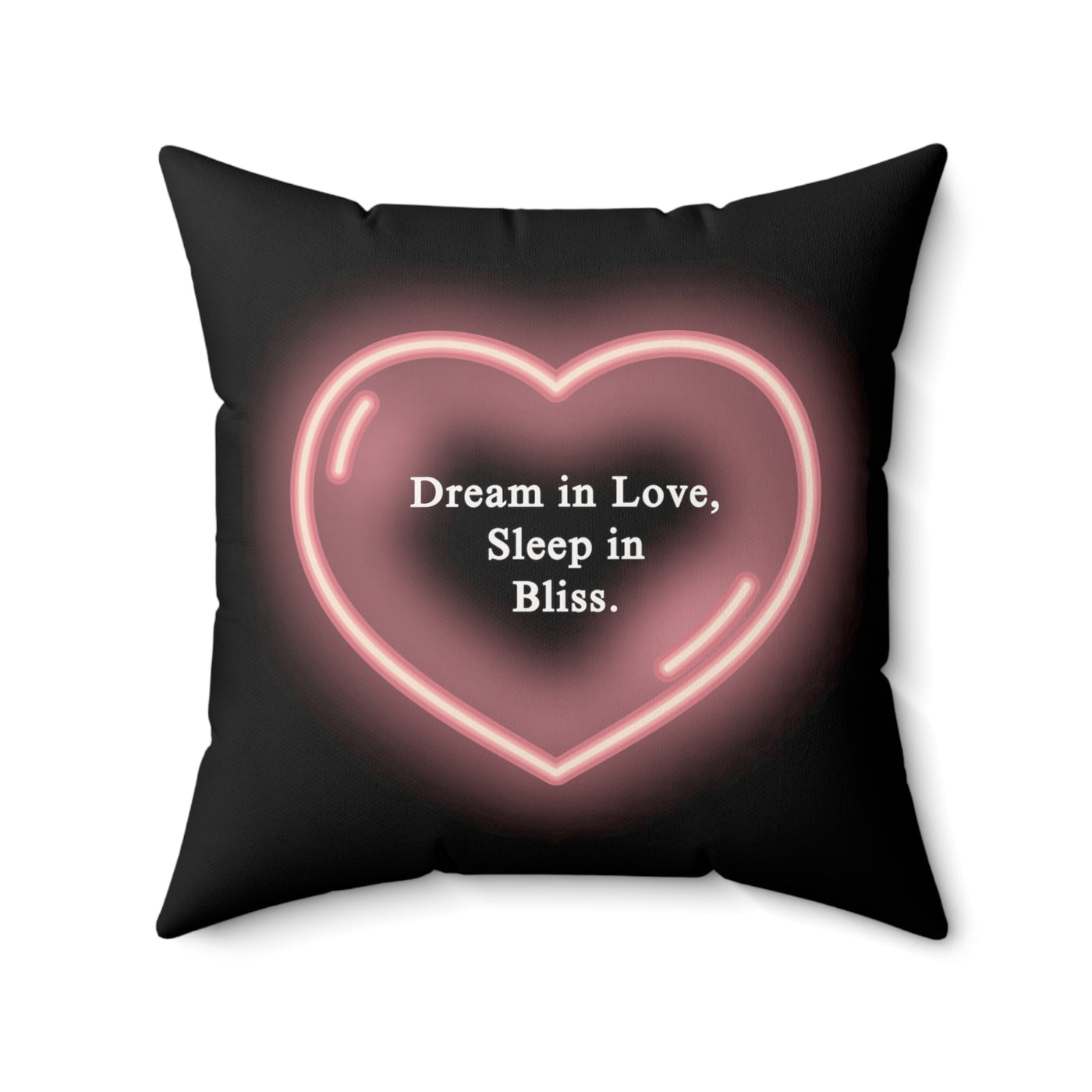 Love Mood Fantasy WHISPERS OF LOVE or DREAMS OF LOVE Spun Polyester Square Pillow