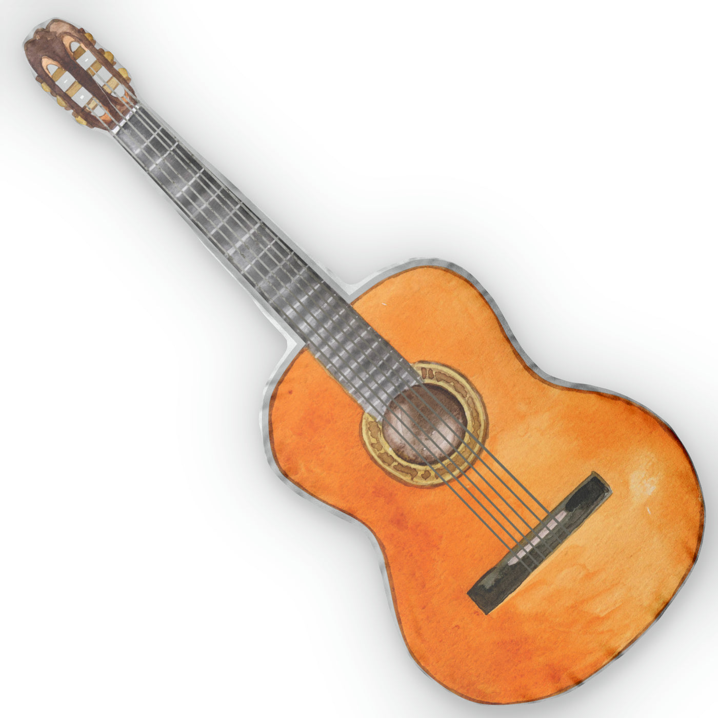 ACOUSTIC GUITAR  Custom Shaped Plush Pillows (Flat design) - Up to 27 inches