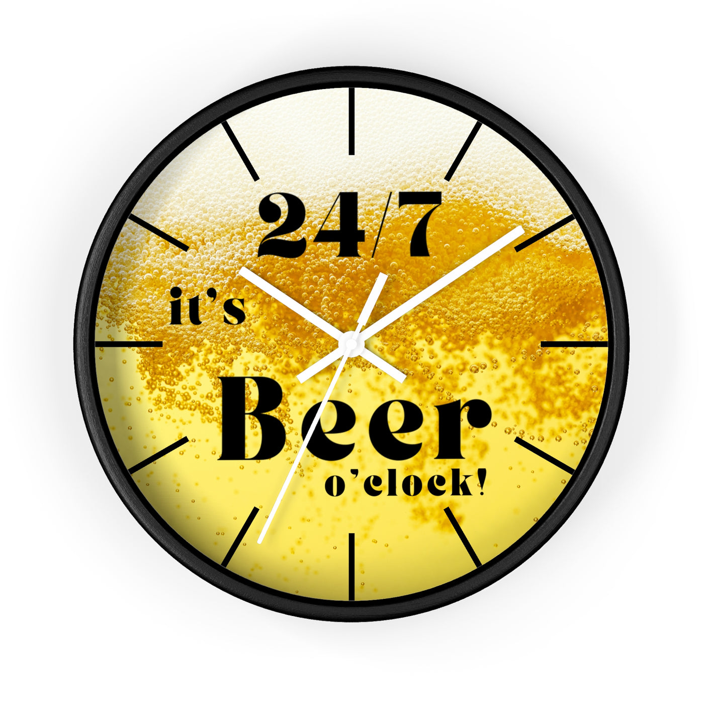 24/7 IT's BEER TIME Wall Clock
