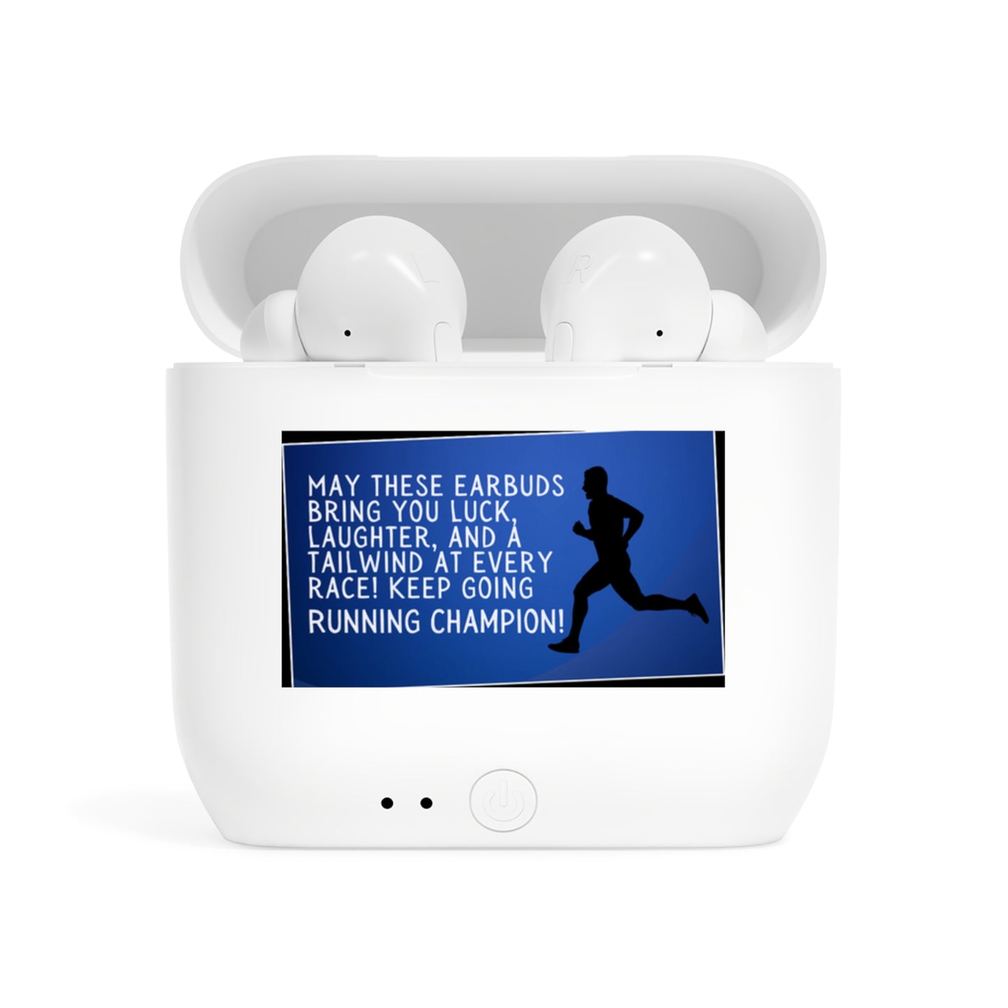 Running champion Blue Edition: Lucky Charm Wireless Earbuds for Men on the Run Wireless