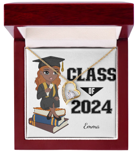 Graduation 2024 - CUSTOMIZE IT - Forever Love Necklace - 18k yellow gold finish