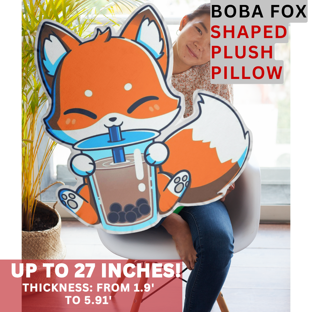 BOBA FOX Custom Shaped Pillows - Up to 27 inches