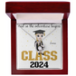 Graduation CLASS 2024 - CUSTOMIZE IT - Forever Love Necklace - 14k white gold finish