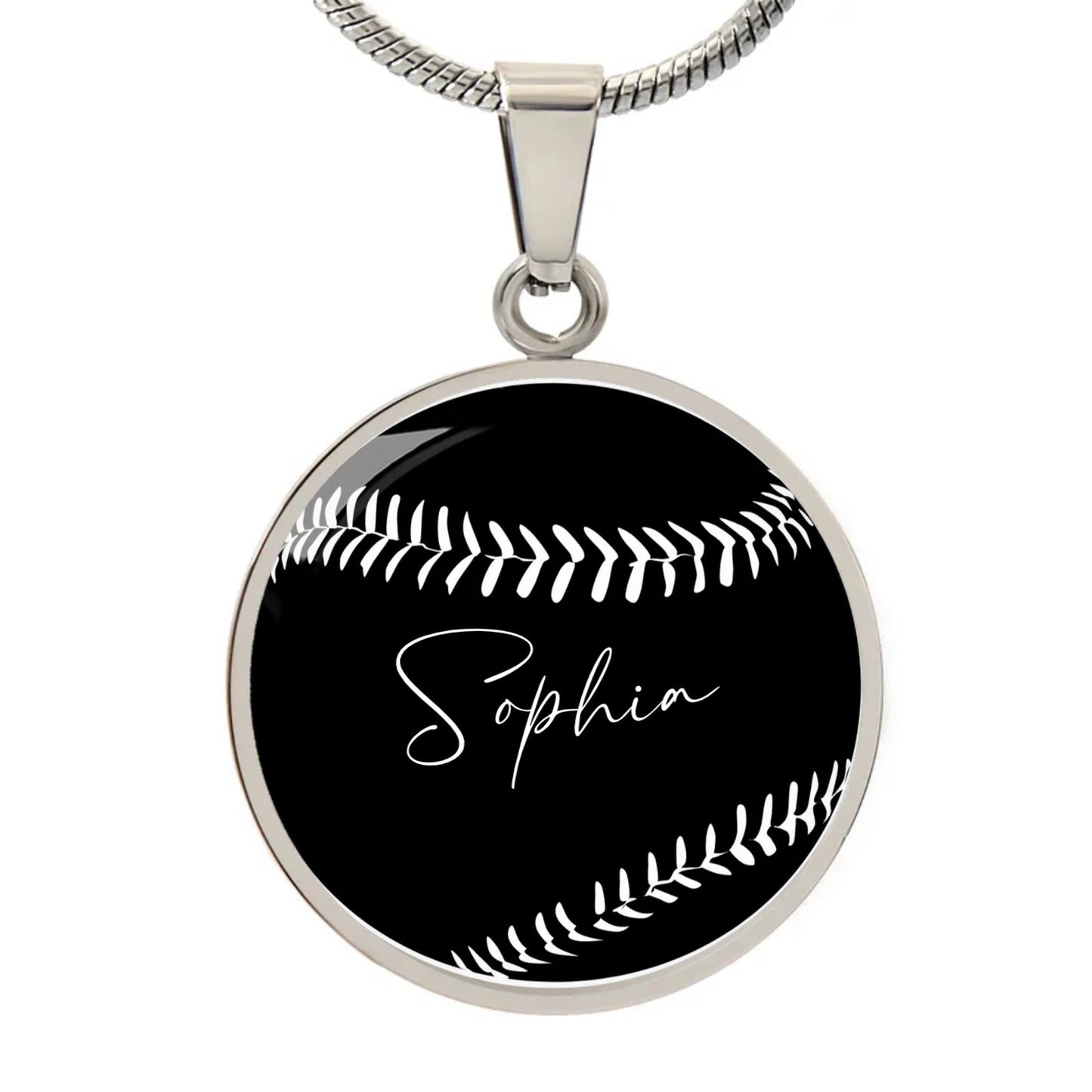 HOME RUN HERO Circle Adjustable Necklace - Personalizable