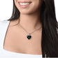 Heartfelt Radiance Necklace: Express Love in French + Personal engraving option