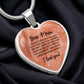 ROCK OF LOVE for MOM Graphic Heart Necklace+ Personalizable
