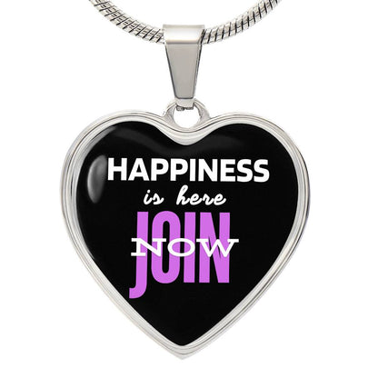 HEARTFELT HAPPINESS Graphic Heart pendant Necklace