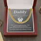 Daddy from Mommy's Tummy - You're already my Hero - Cuban Link Necklace