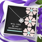 Will you be my Bridesmaid - Love Knot Necklace