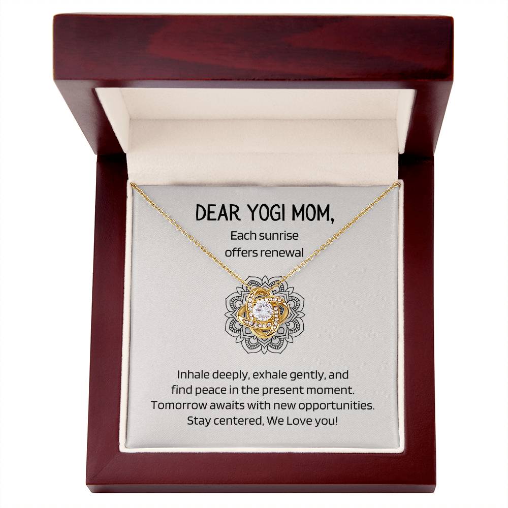 MANDALA Love Knot Necklace Set for Yogi Moms