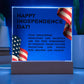 Happy Independance Day - Thank you for protecting our Nation - Acrylic Plaque