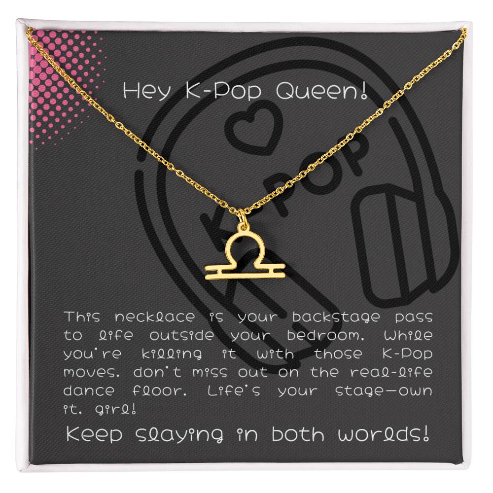 Galactic Groove: Zodiac Necklace for the Ultimate K-Pop Fan