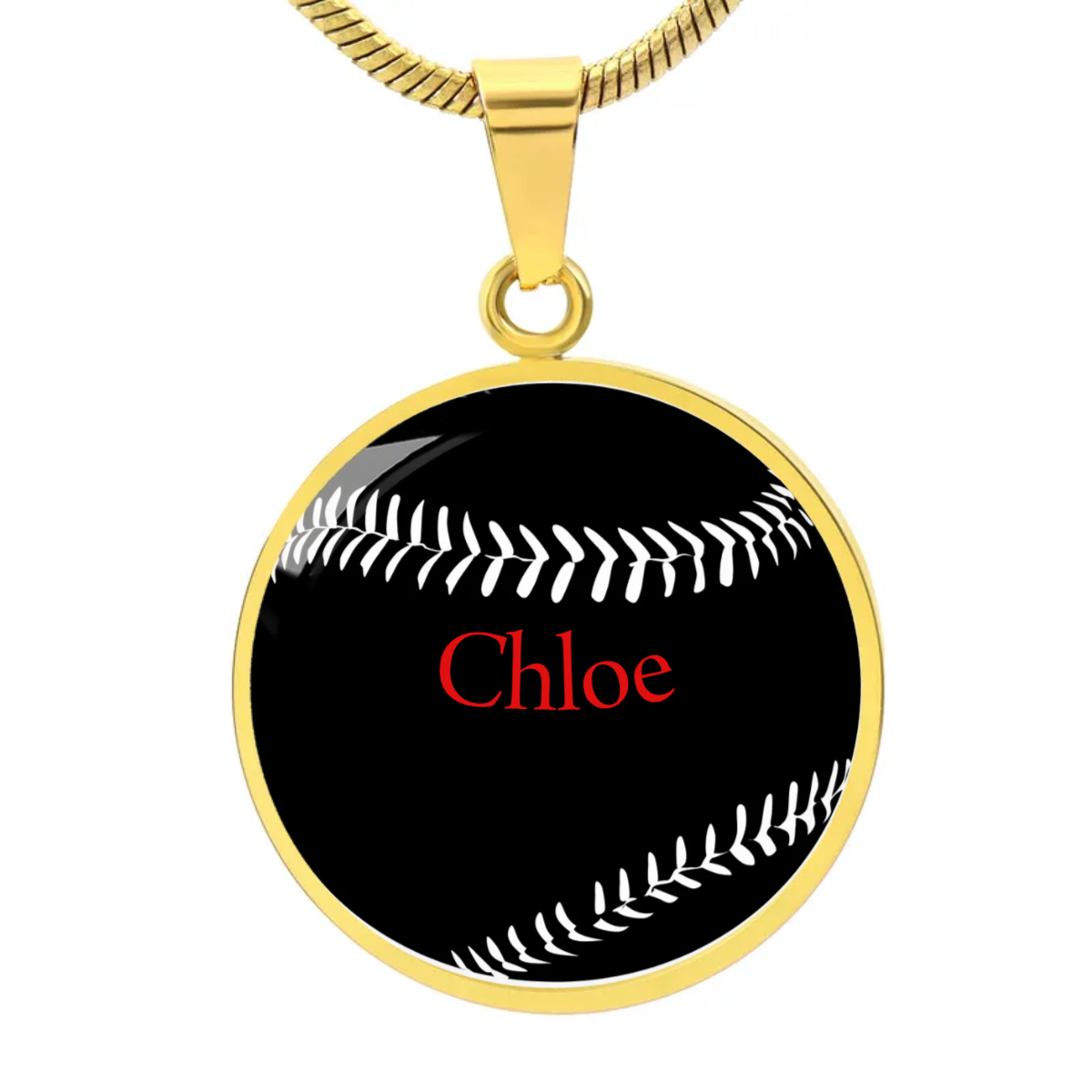 HOME RUN HERO Circle Adjustable Necklace - Personalizable