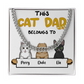 Cat Dad - CUSTOMIZE IT - Cuban Link Chain - Two Tone Box