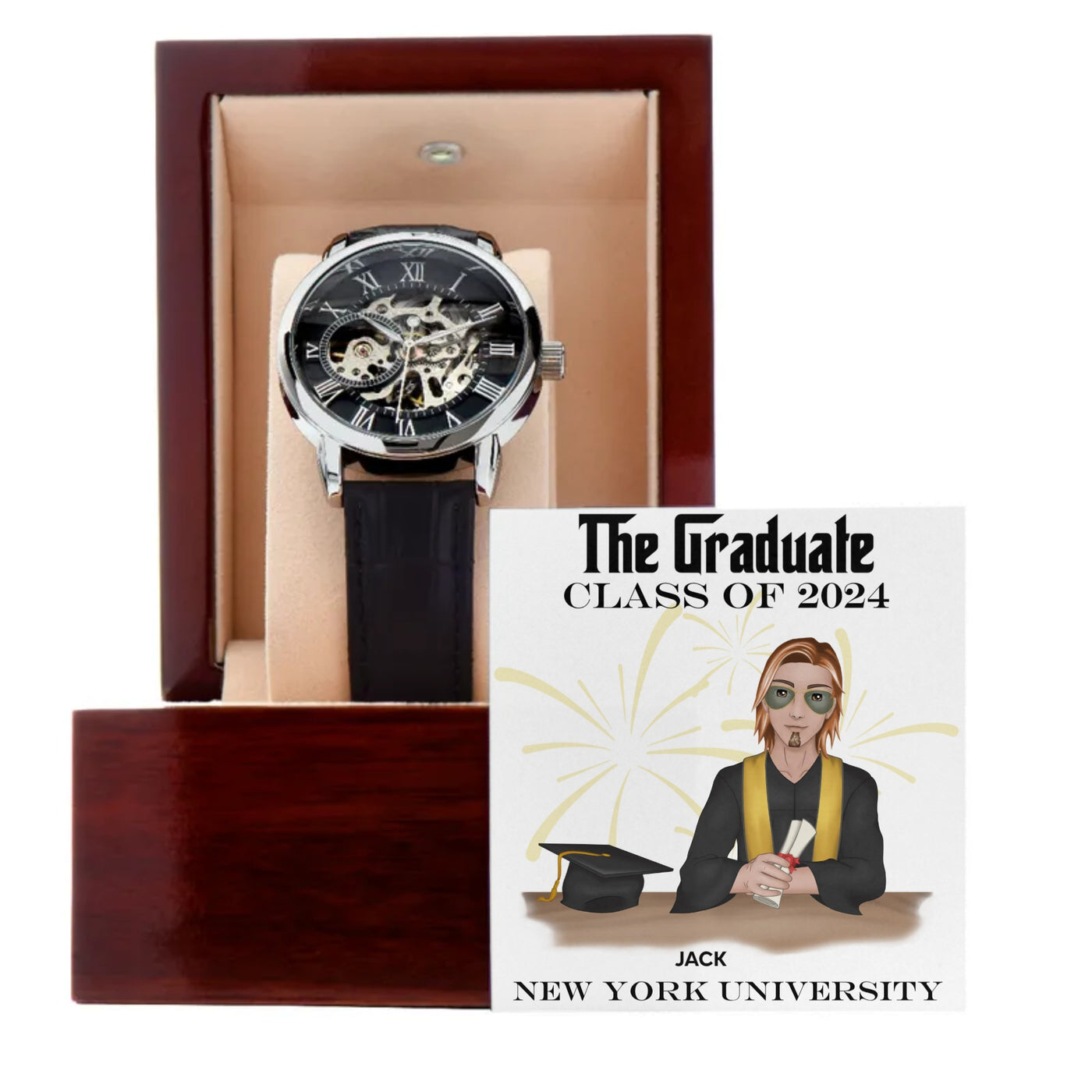 CLASS OF 2024 COMMEMORATIVE Men's Openwork Watch