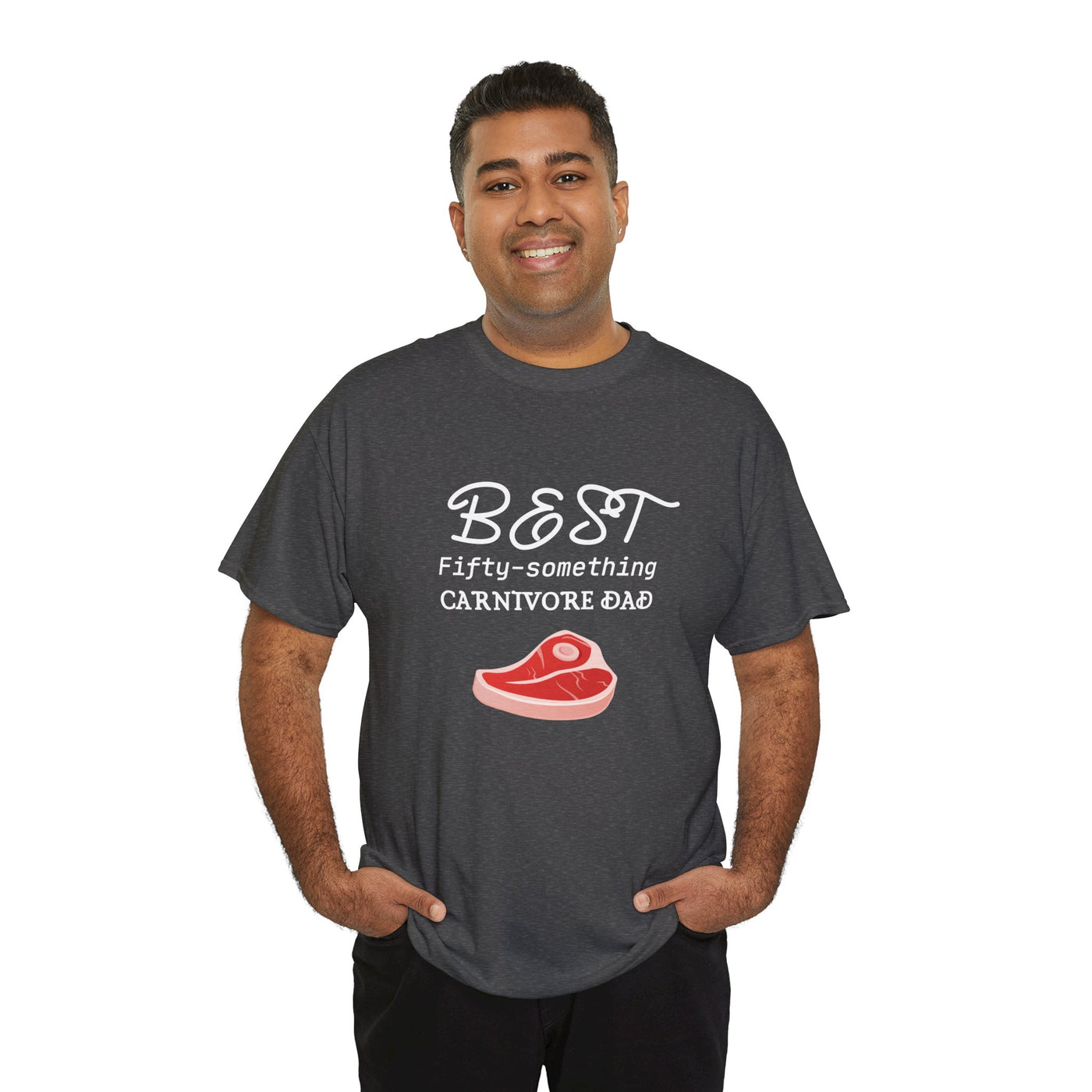 PRIME DAD FIFTY-SOMETHING CARNIVORE Heavy Cotton Tee