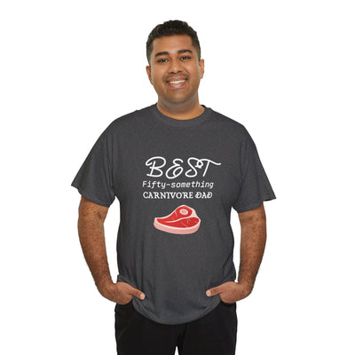 PRIME DAD FIFTY-SOMETHING CARNIVORE Heavy Cotton Tee