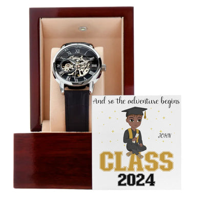 TIMELESS ADVENTURE - Men's Openwork Watch Graduation Gift