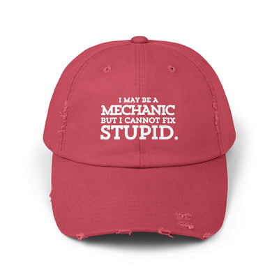 MECHANIC'S WISDOM Distressed Cap