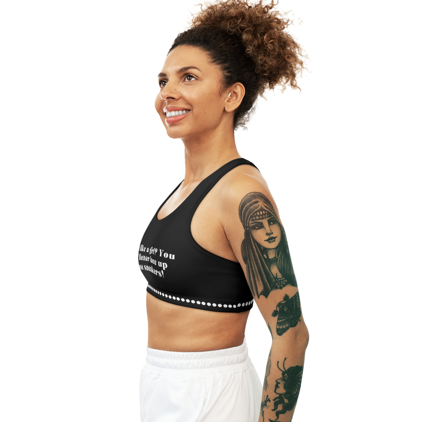 I RUN LIKE A GIRL? YOU BET! Seamless Sports Bra