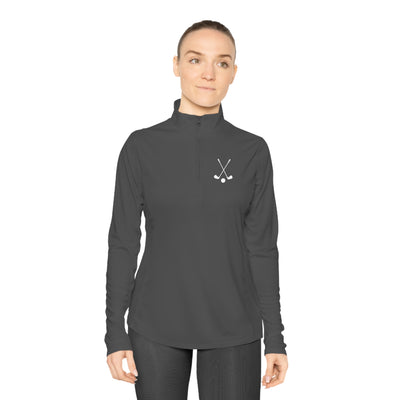 SWING WITHOUT OVERTHINKING Ladies Quarter-Zip Pullover