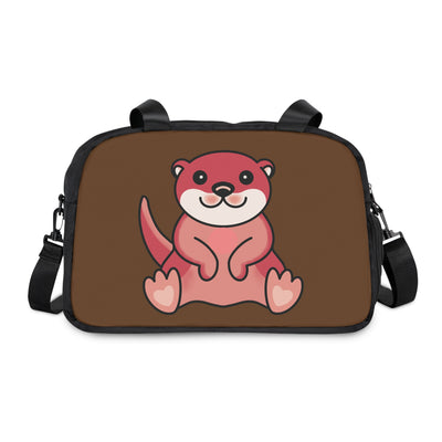 CUTE OTTER Brown Shoulder Handbag