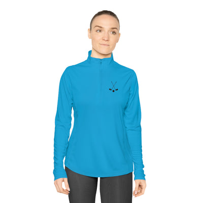 SWING WITHOUT OVERTHINKING Ladies Quarter-Zip Pullover