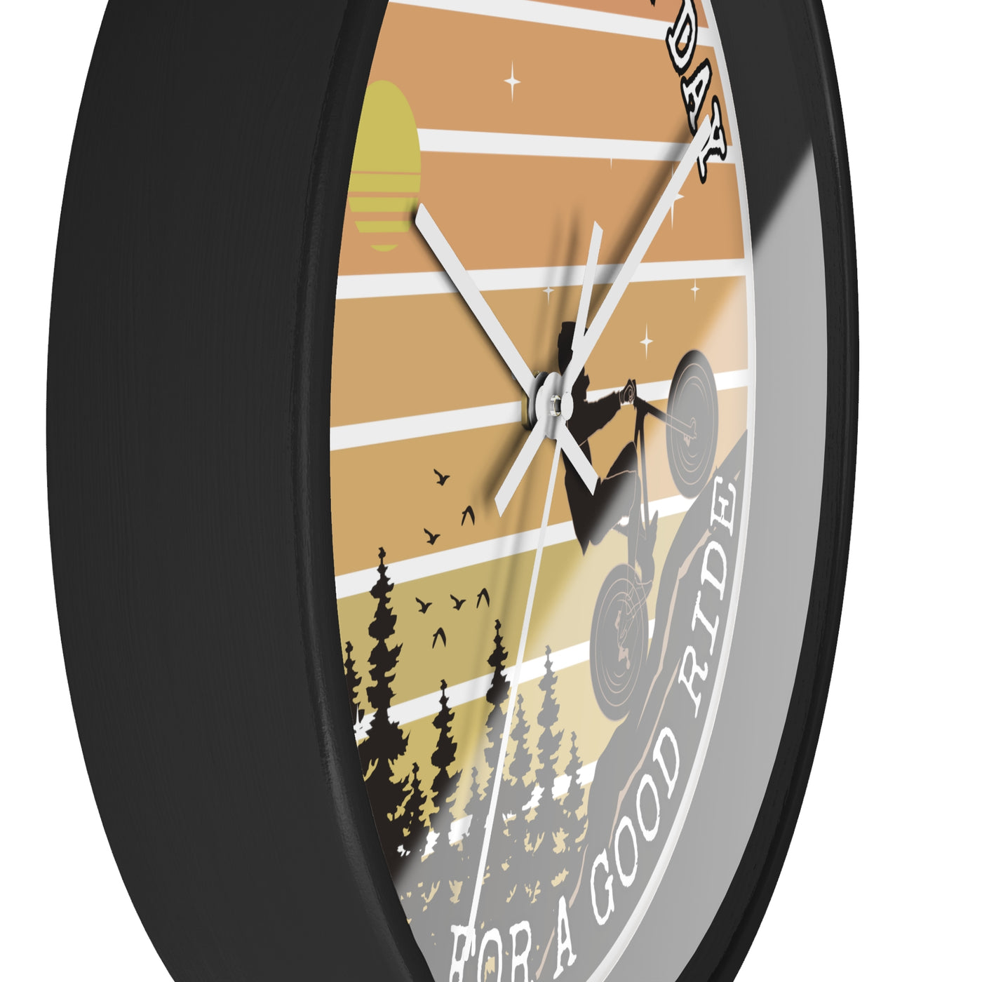 MOUNTAIN BIKE RIDE DAY Wall Clock