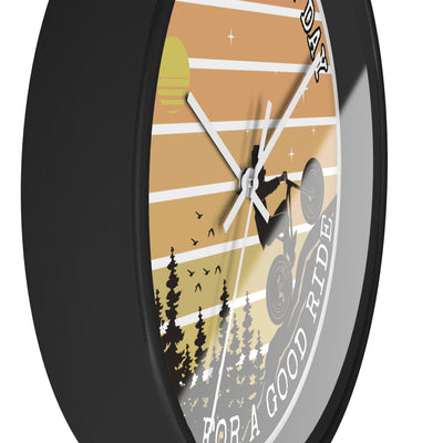 MOUNTAIN BIKE RIDE DAY Wall Clock