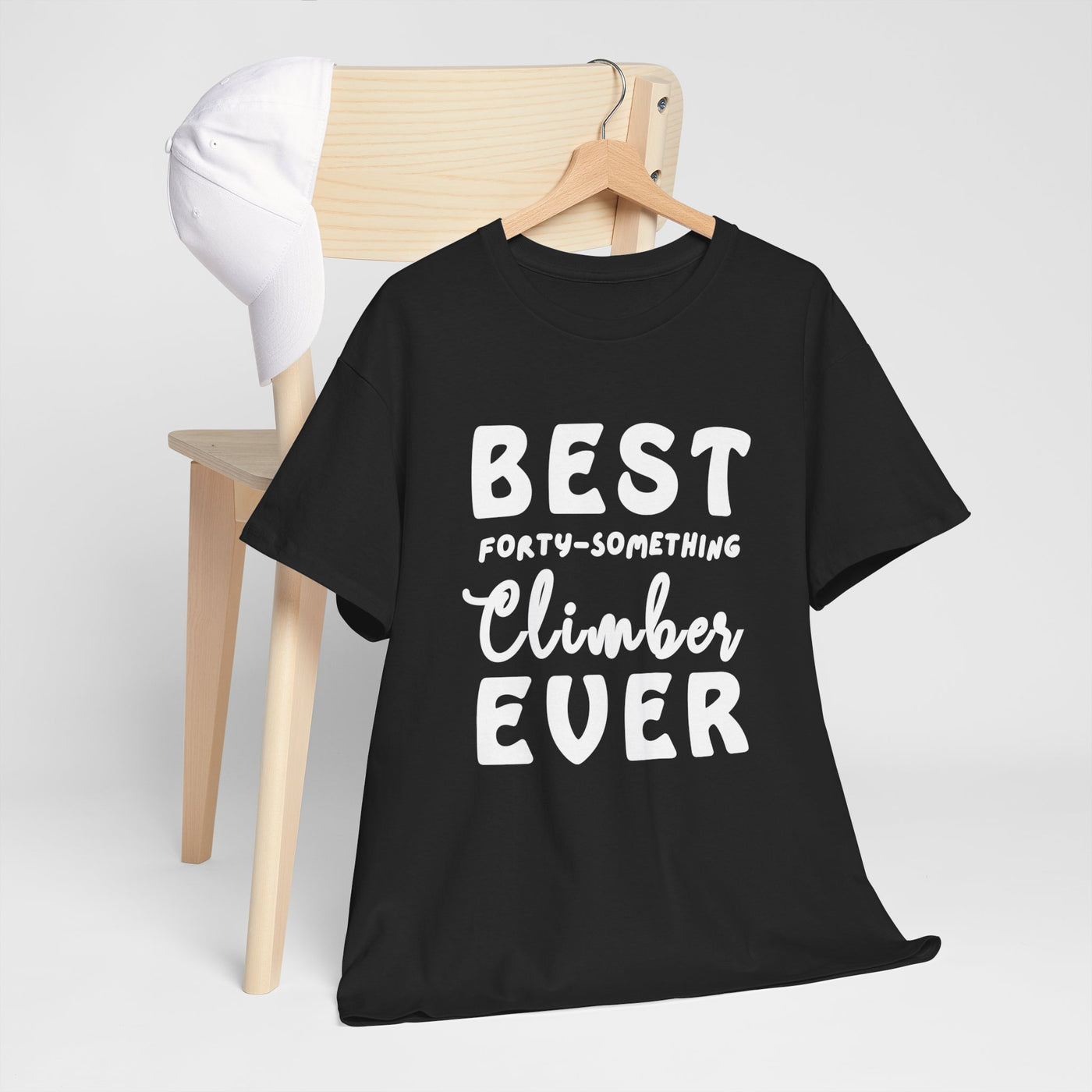 BEST FORTY-SOMETHING CLIMBER Unisex Heavy Cotton Tee