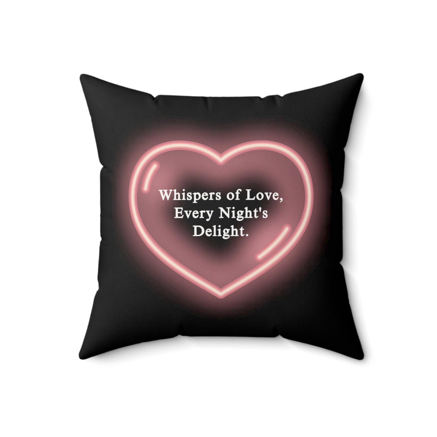 Love Mood Fantasy WHISPERS OF LOVE or DREAMS OF LOVE Spun Polyester Square Pillow