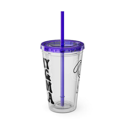 "IN MY DOG MOM ERA" Sunsplash Tumbler with Straw, 16oz: 40%OFF on the second PURCHASED