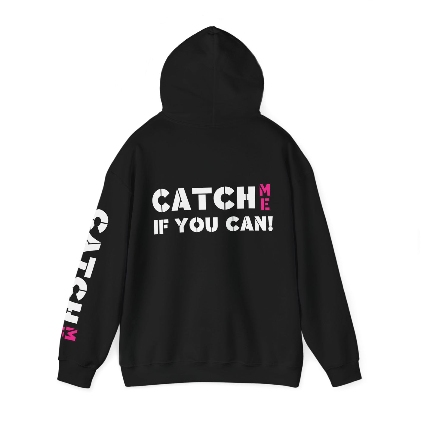 YES I RUN LIKE A GIRL. CATCH ME IF YOU CAN Unisex Heavy Blend™ Hooded Sweatshirt