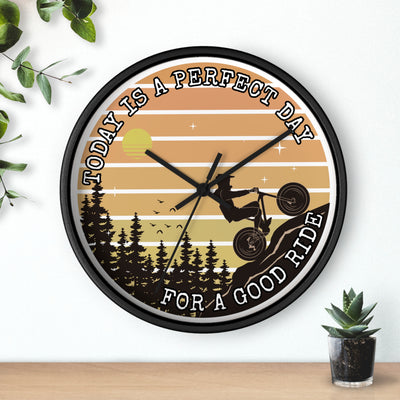 MOUNTAIN BIKE RIDE DAY Wall Clock