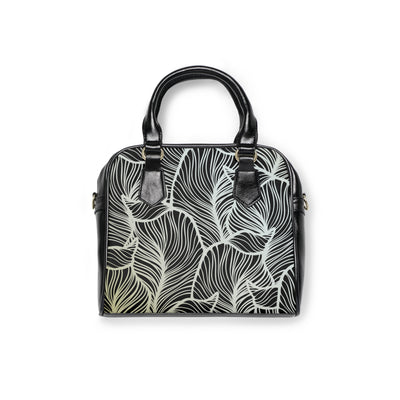 LUXURIOUS LEAF PATTERN Shoulder Handbag