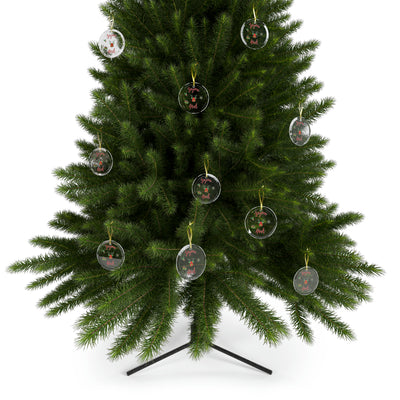 Joyeux Noel Red reindeer - French Christmas Glass Ornament Bundles FROM 15.99/u