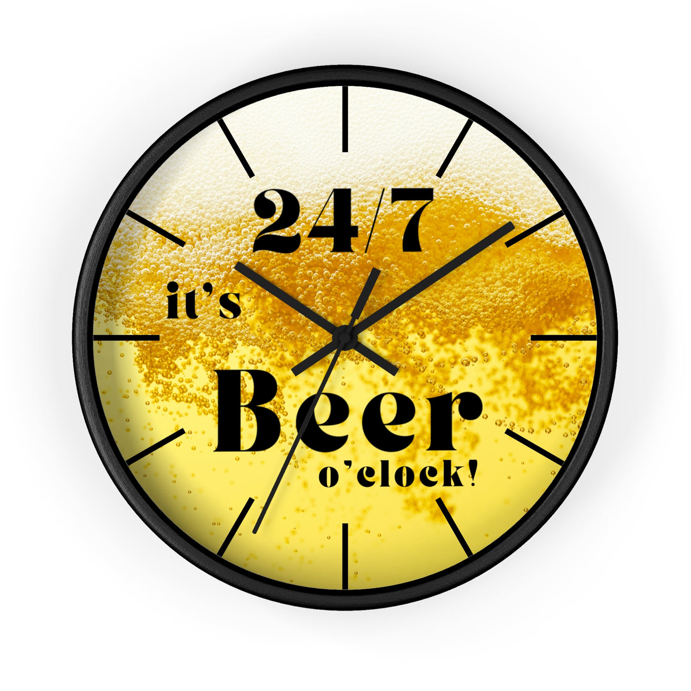 24/7 IT's BEER TIME Wall Clock