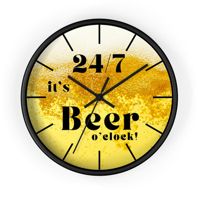24/7 IT's BEER TIME Wall Clock