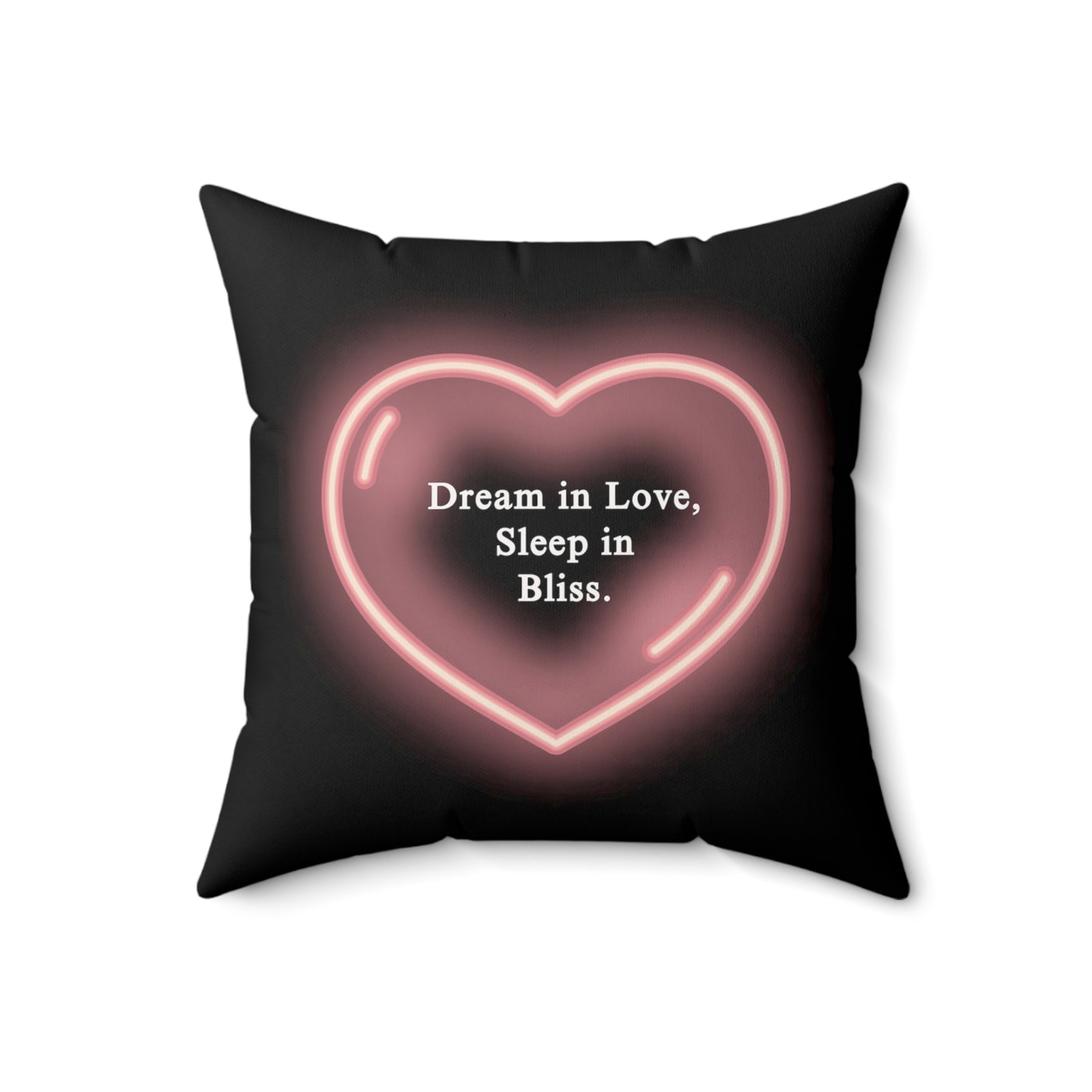 Love Mood Fantasy WHISPERS OF LOVE or DREAMS OF LOVE Spun Polyester Square Pillow