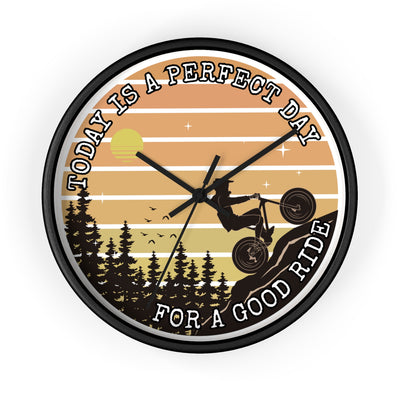 MOUNTAIN BIKE RIDE DAY Wall Clock