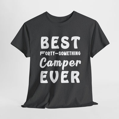 FORTY-SOMETHING CAMPER CHAMPION Unisex Heavy Cotton Tee