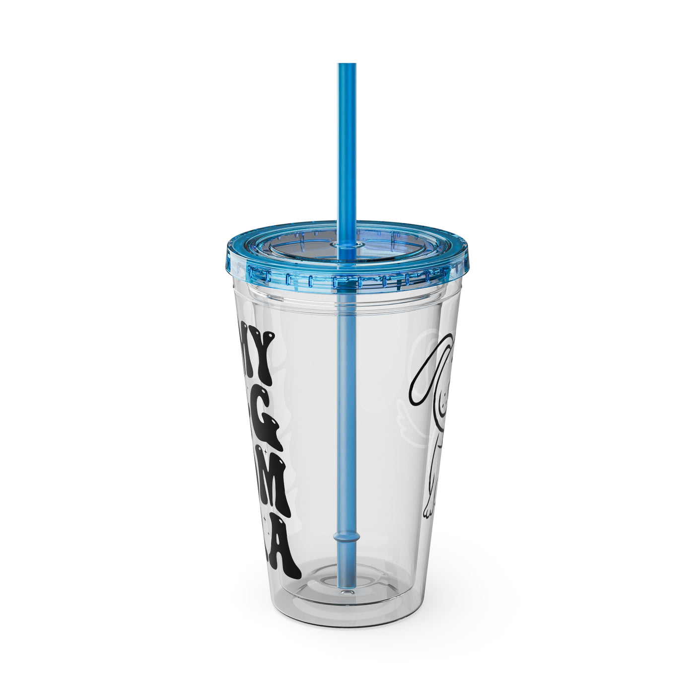 "IN MY DOG MOM ERA" Sunsplash Tumbler with Straw, 16oz: 40%OFF on the second PURCHASED