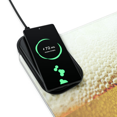 LED BEER Gaming Mouse Pad, Wireless Charging