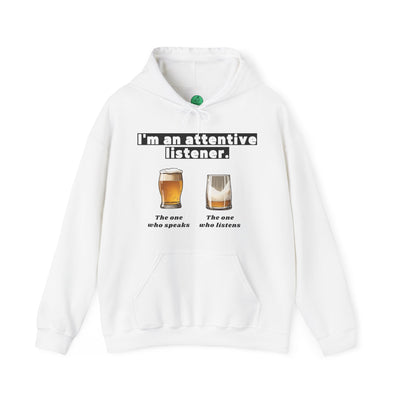 ATTENTIVE LISTENER Unisex Heavy Blend™ Hooded Sweatshirt