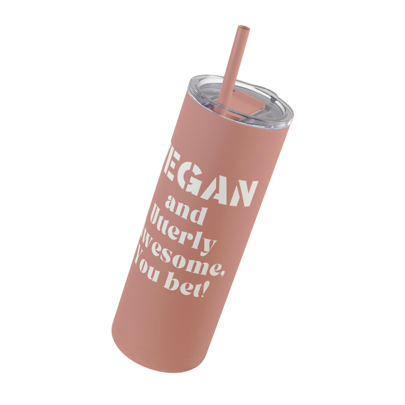 VEGAN AND UTTERLY AWESOME Maars Maker Skinny Matte Tumbler, 20oz