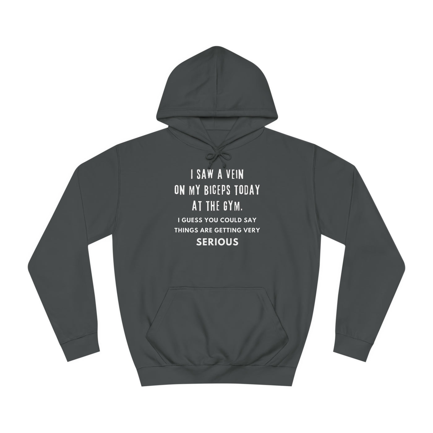 Serious Gains Mode Unisex College Hoodie
